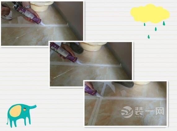 铺贴瓷砖装修日记 地砖美缝一定不要这样弄